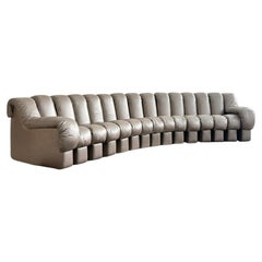 De Sede DS-600 Sofá Non-Stop - Edición Exclusiva Cuero Cromado Lunar