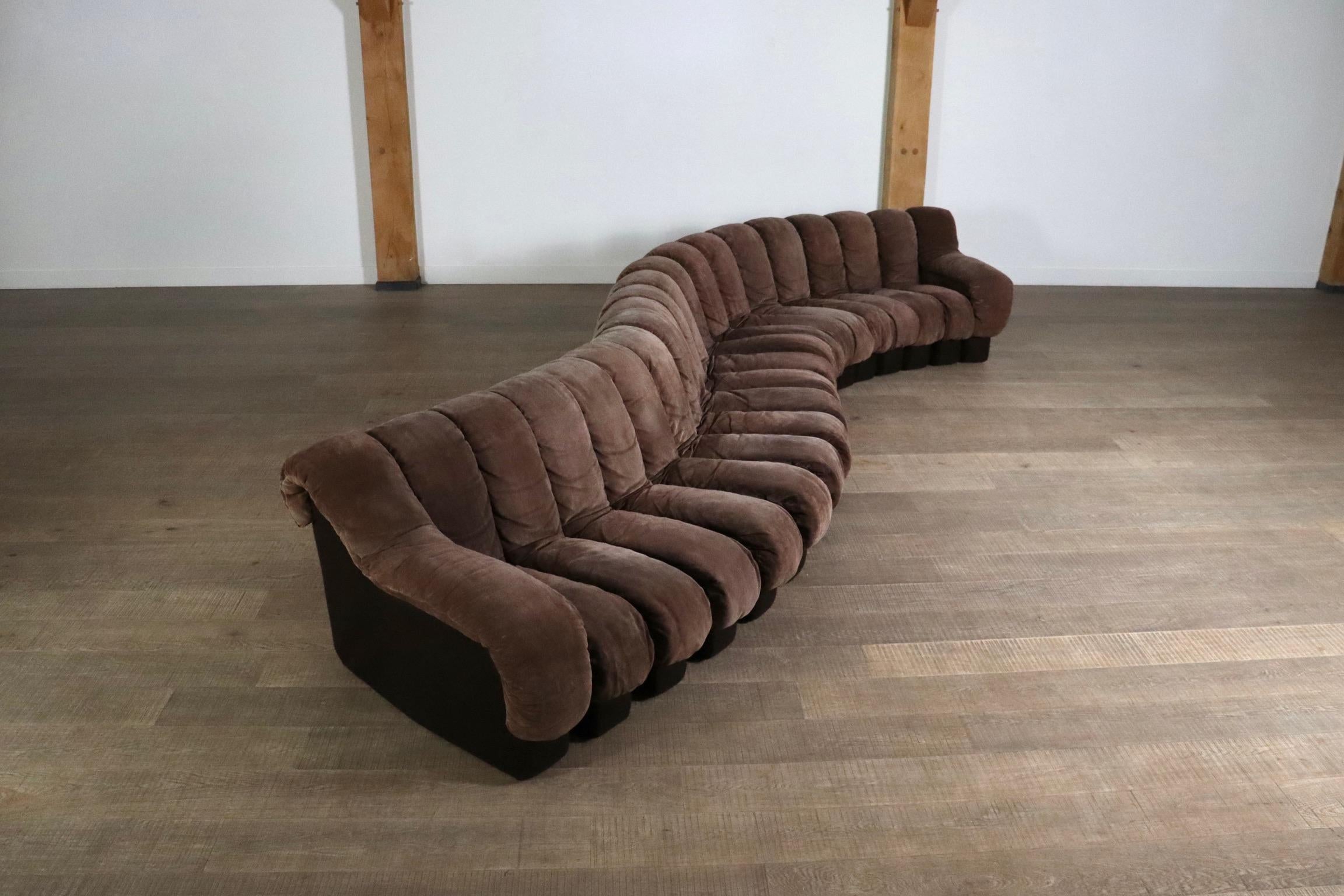 Sofa De Sede DS 600 par Heinz Ulrich, Ueli Berger, 1970 Bon état à ABCOUDE, UT