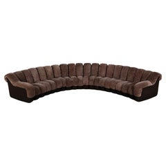 De Sede DS 600 “Non-Stop” Suede Sofa By Heinz Ulrich, Ueli Berger, 1970s