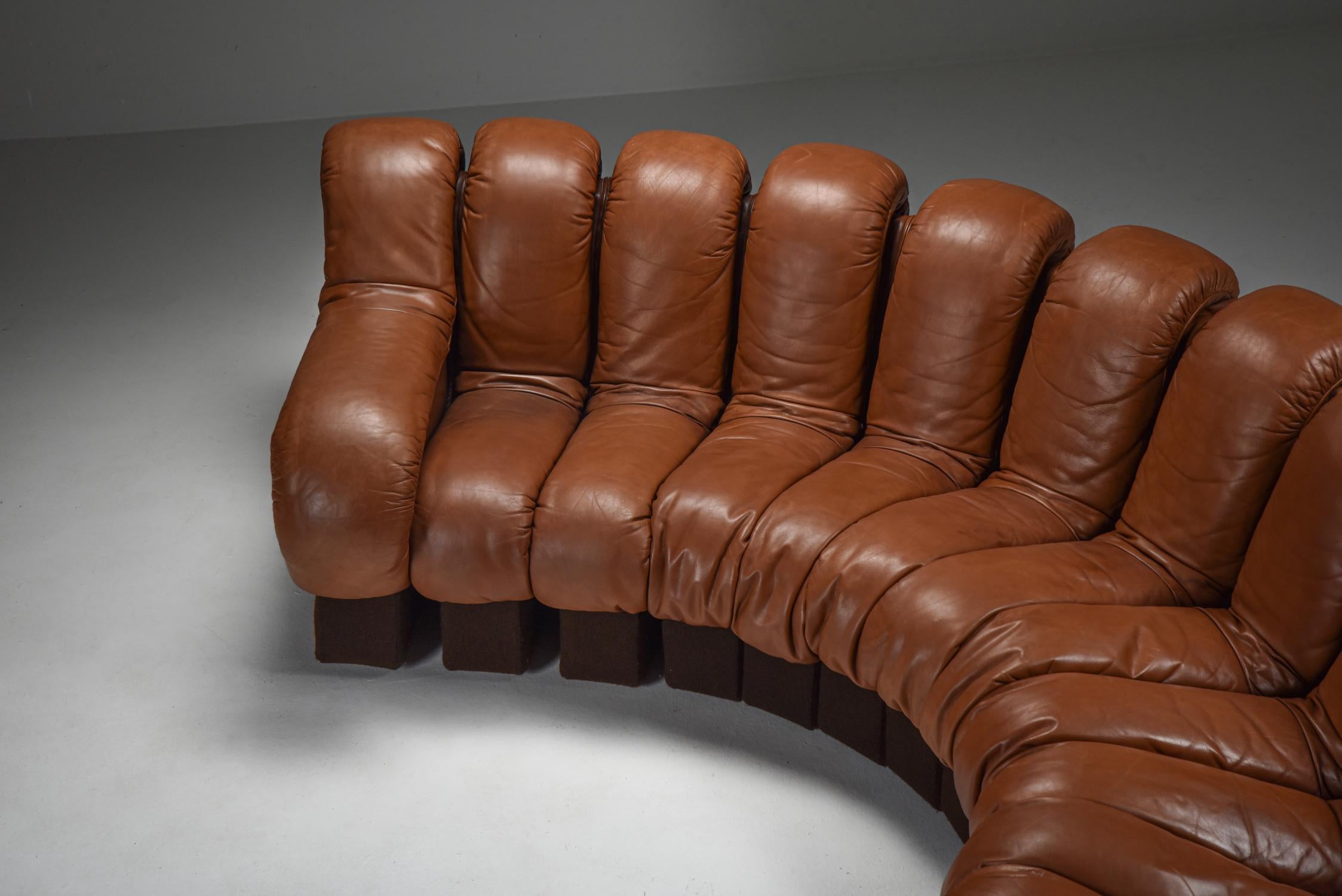 Leather De Sede DS 600 Sectional Sofa
