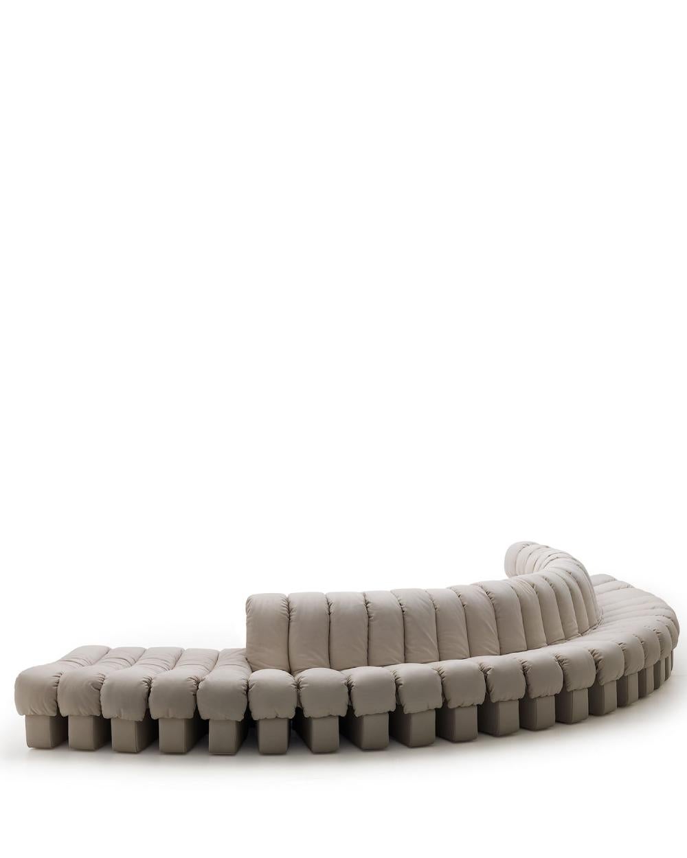 De Sede DS-600 SNAKE OUTDOOR Sofa von  U. Berger, E. Peduzzi-Riva, H. Ulrich, K. Vogt (Edelstahl) im Angebot