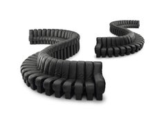 De Sede DS 600 'Snake' Sitzlandschaft mit 80 Elementen in Nappaleder