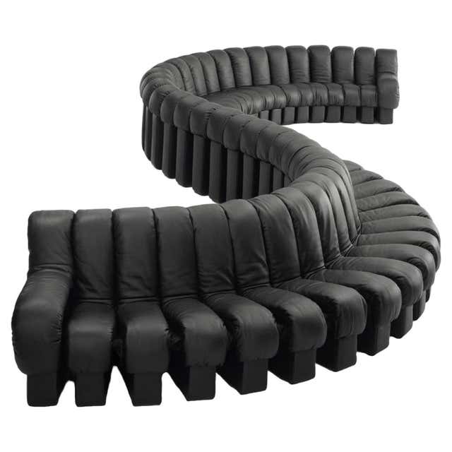 De Sede DS 600 'Snake' Seating Landscape with 80 Elements in Nappa ...
