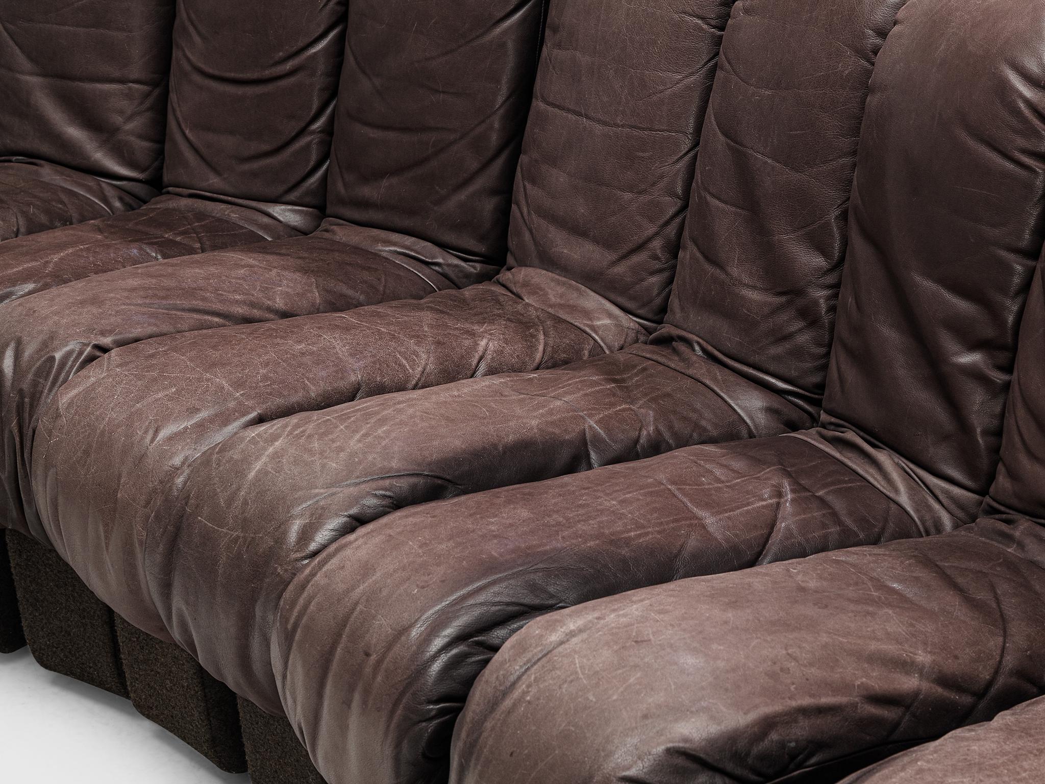 De Sede DS-600 Sofa in Brown Leather 2