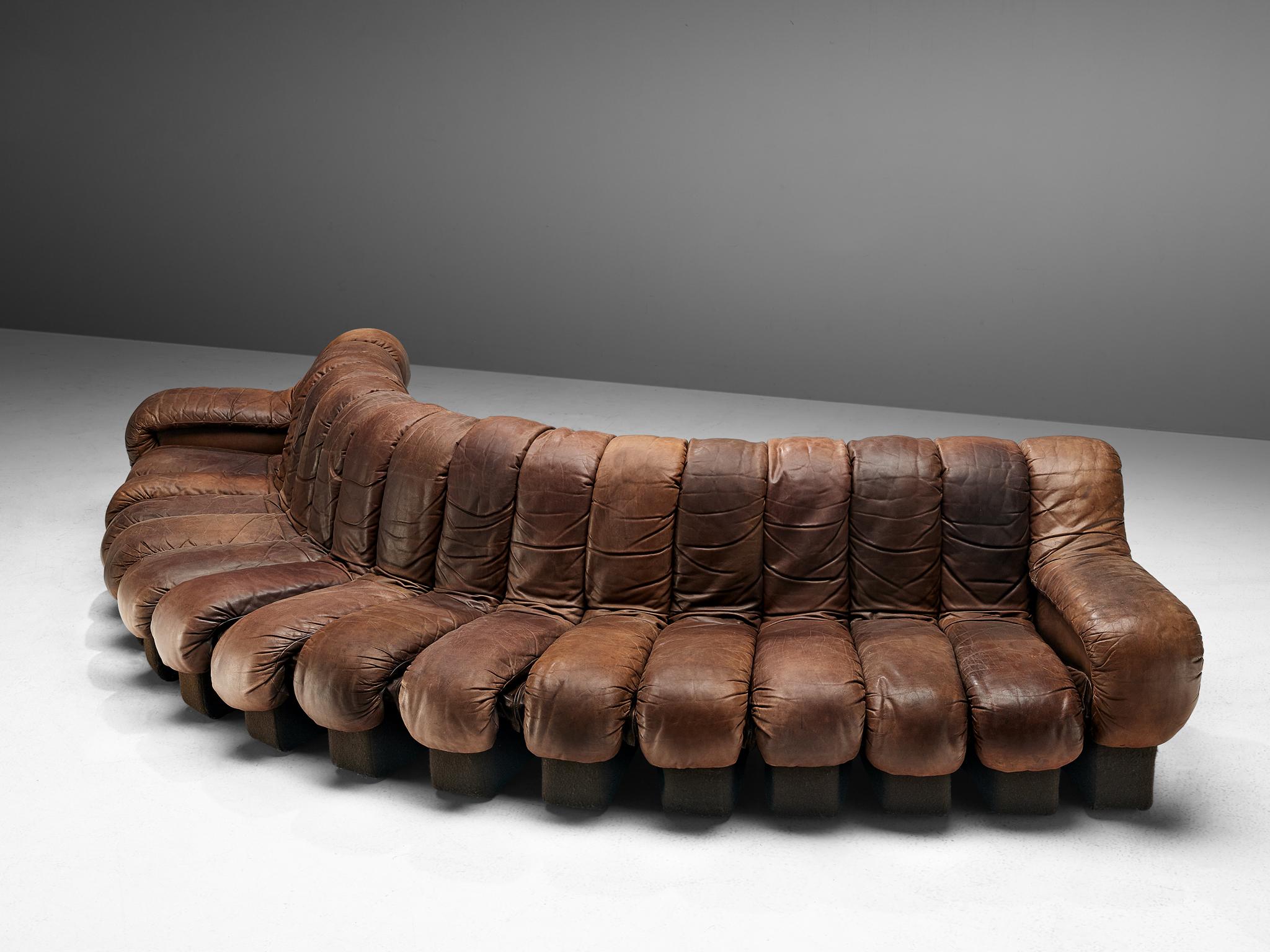 De Sede DS-600 Sofa in Brown Leather 2