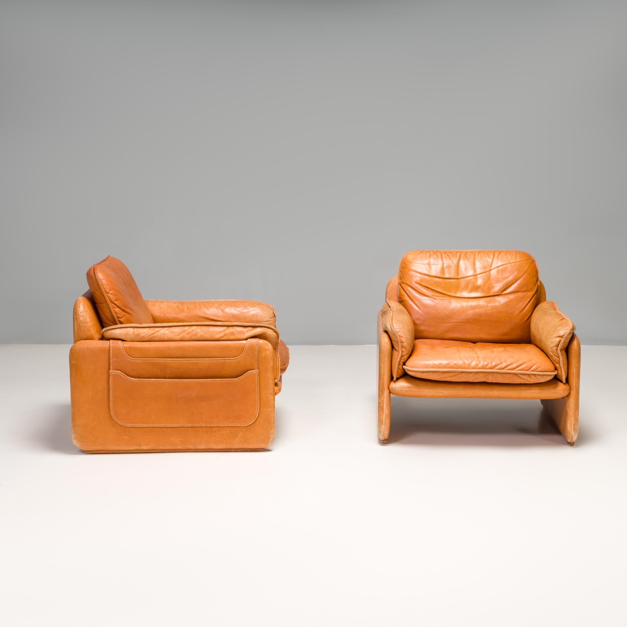 Swiss De Sede DS-61 Cognac Leather Armchair, 1970s