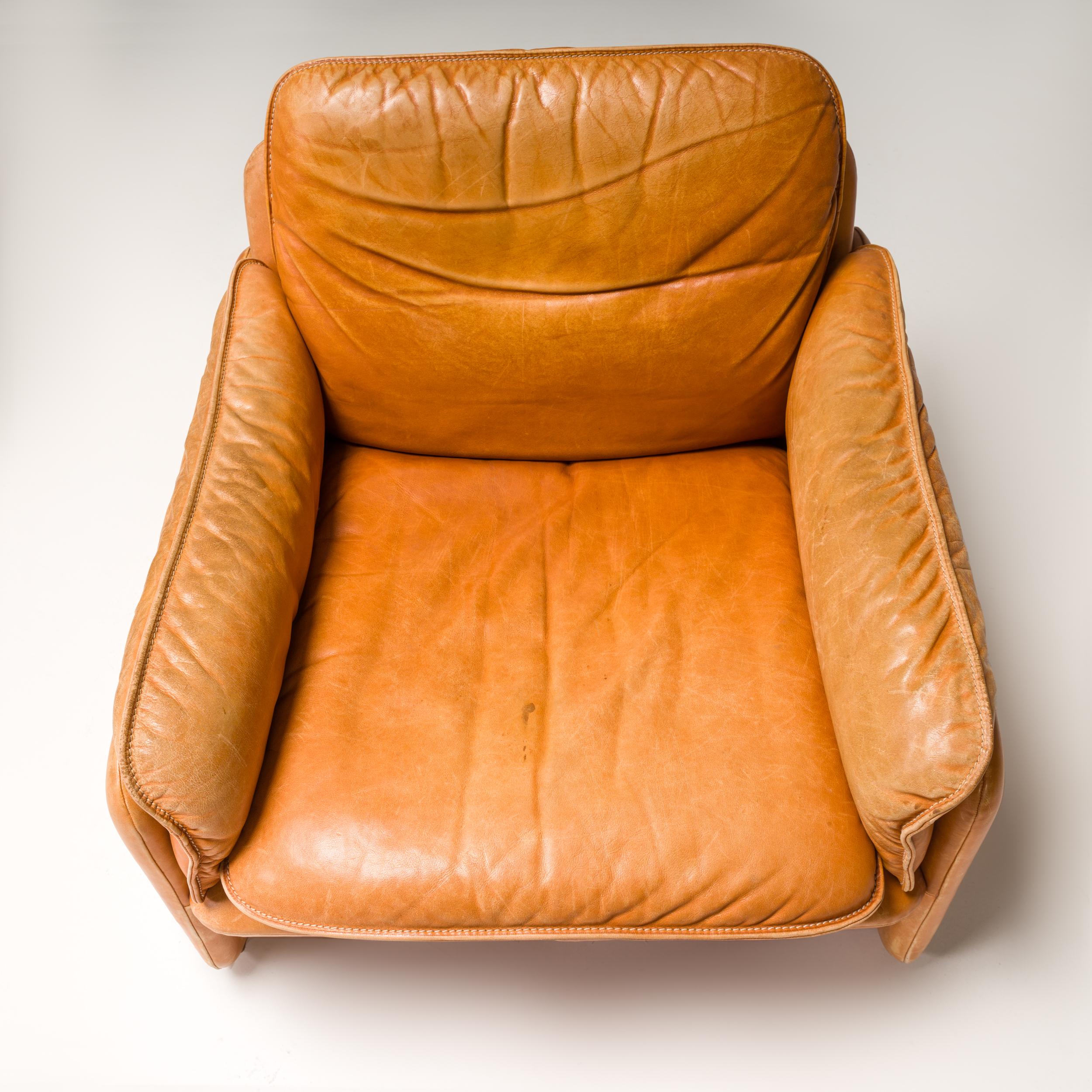 De Sede DS-61 Cognac Leather Armchair, 1970s 1