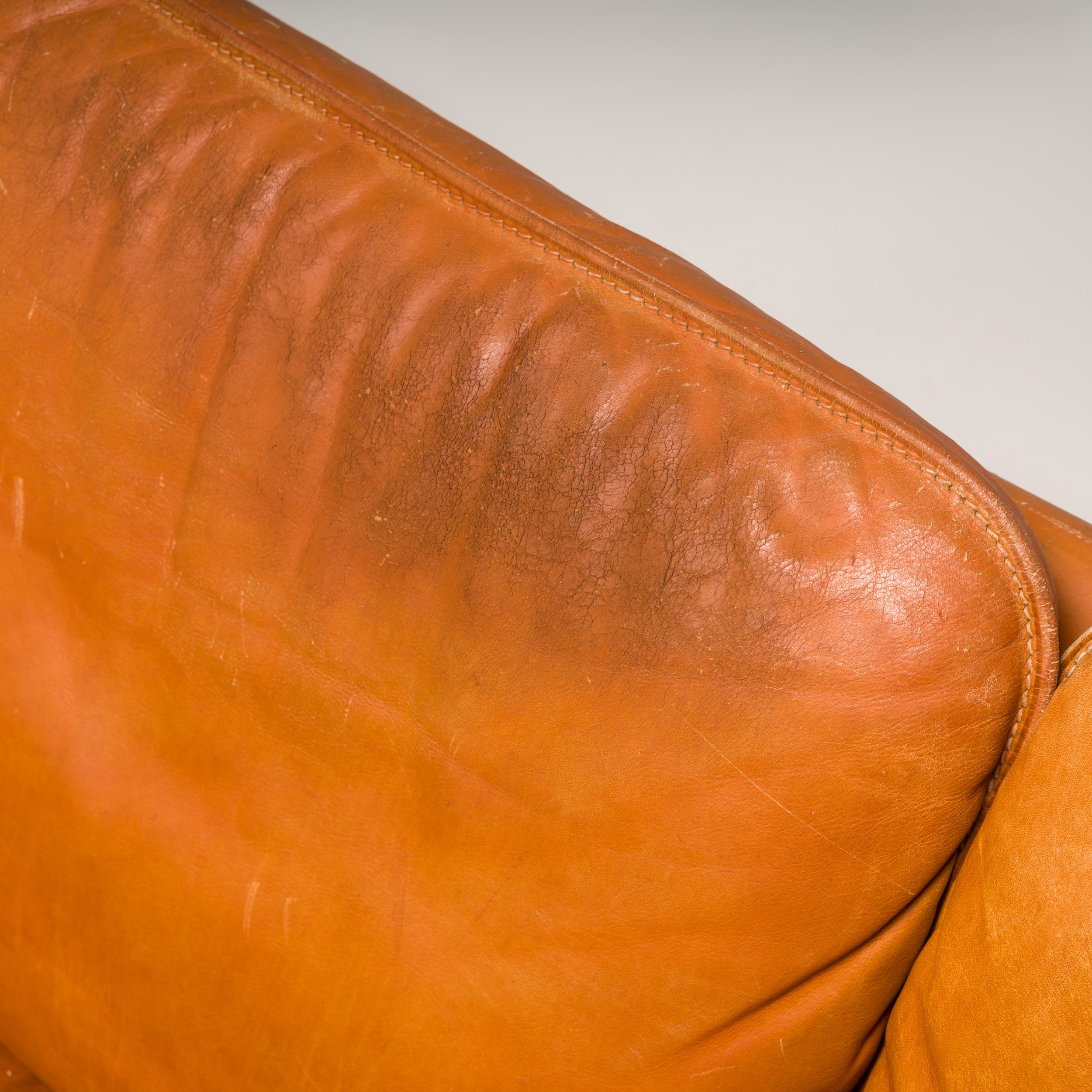 De Sede DS-61 Cognac Leather Sofa, 1970s 4