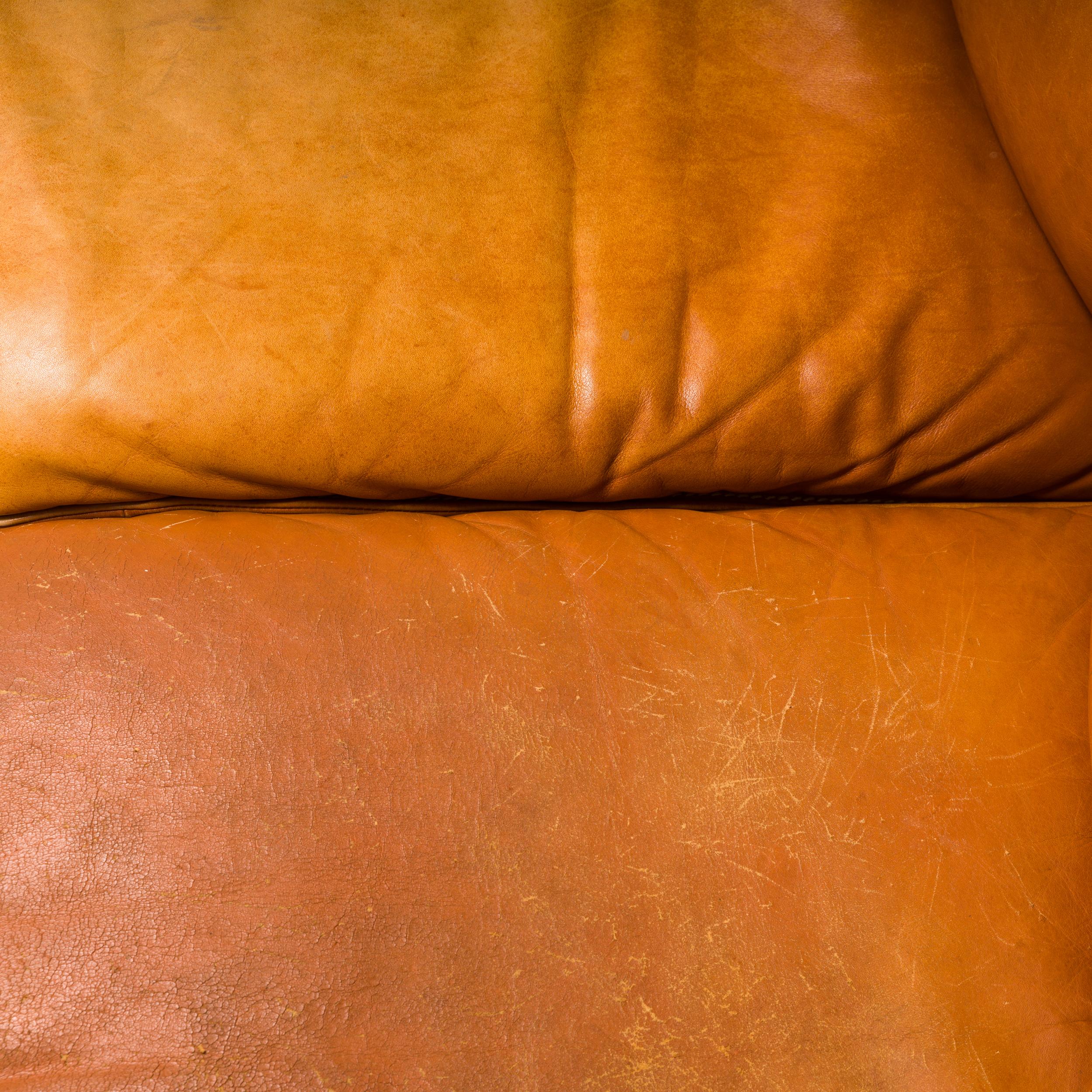 De Sede DS-61 Cognac Leather Sofa, 1970s 5