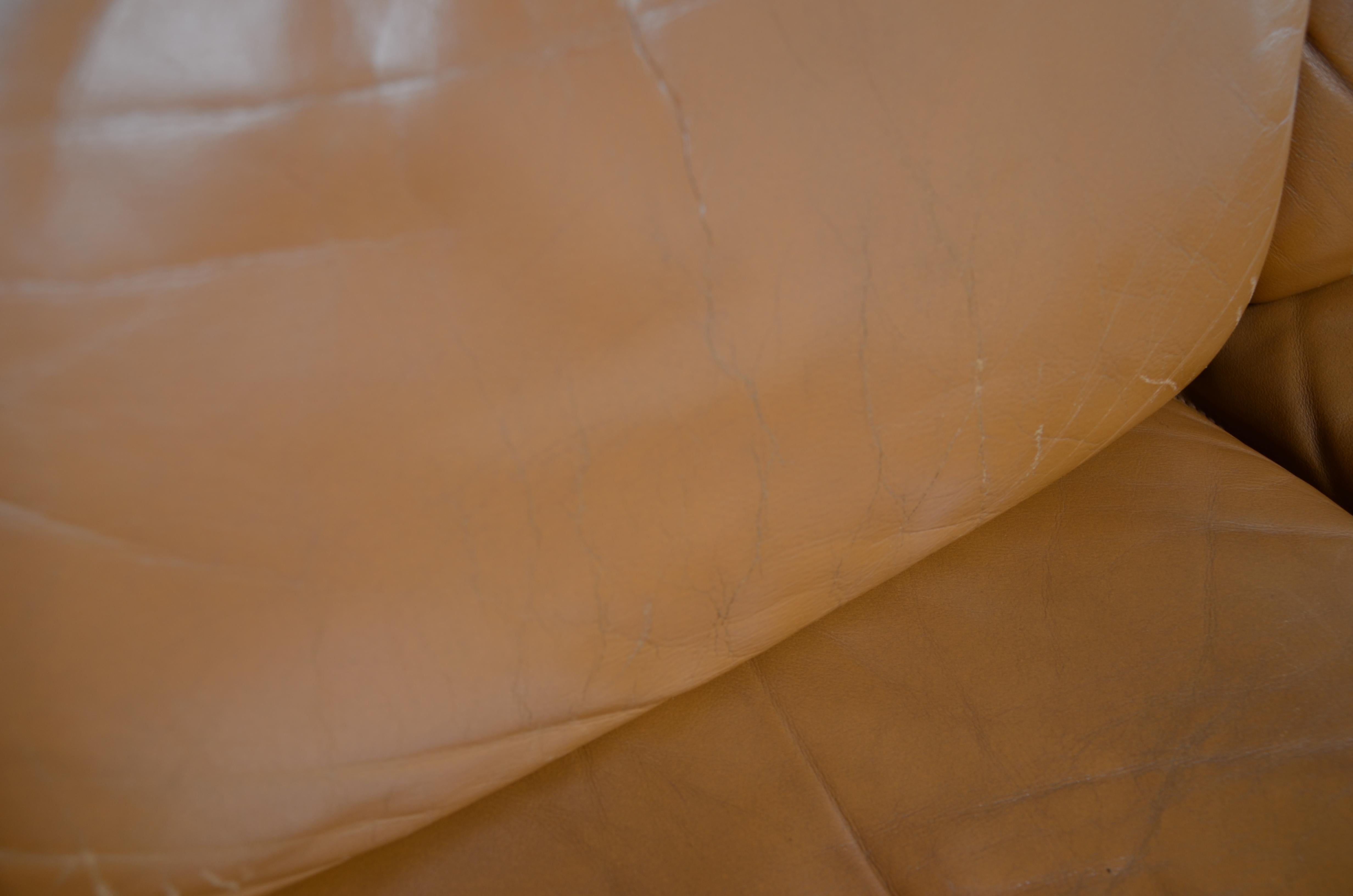De Sede DS 61 Leather Sofa Cognac 9
