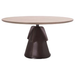 Petite table de salle à manger De Sede DS 615/92A avec plateau en laiton métallique de Mario Ferrarini