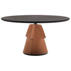De Sede DS 615/93B Large Dining Table in Metal Brass Top by Mario Ferrarini