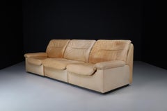 De Sede DS 63 Three-seater Sofa in Leather, Switzerland 1970s