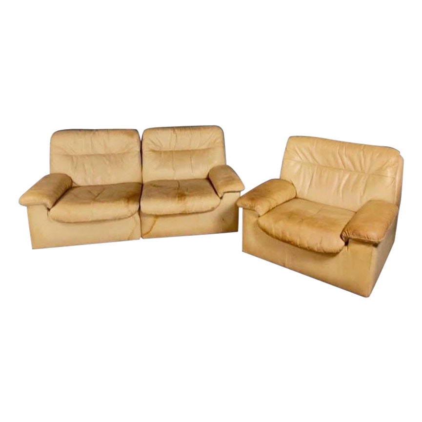 De Sede DS-63 Two Seater Sofa 
Matching Armchair Carl Larrson Mid Century