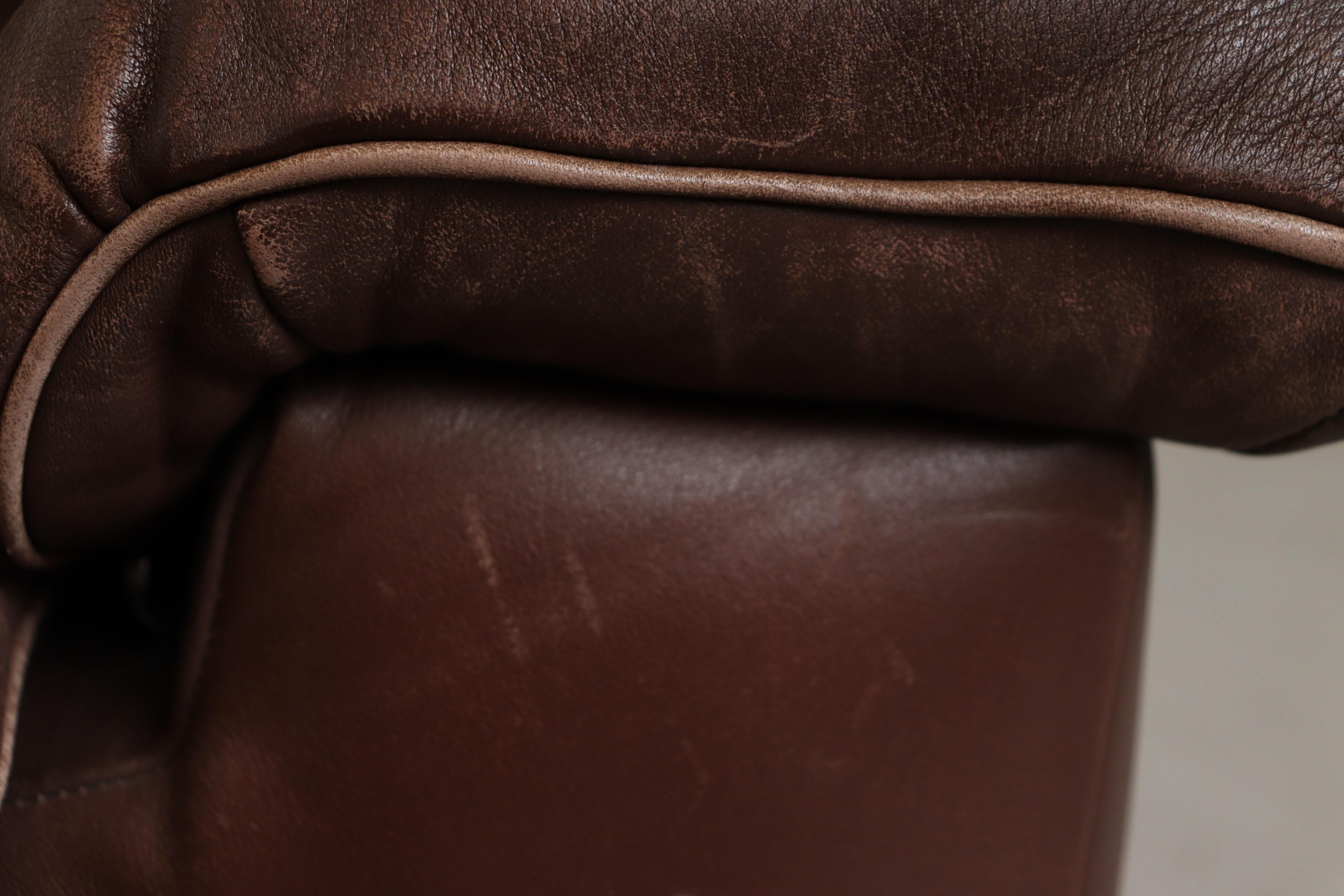 De Sede DS 66 Brown Leather Love Seat Sofa 6
