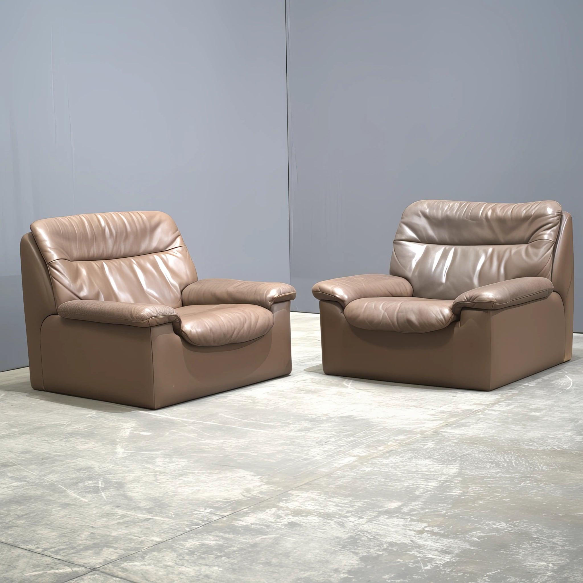 20ième siècle De Sede DS-66  Canapé en cuir Brown en vente