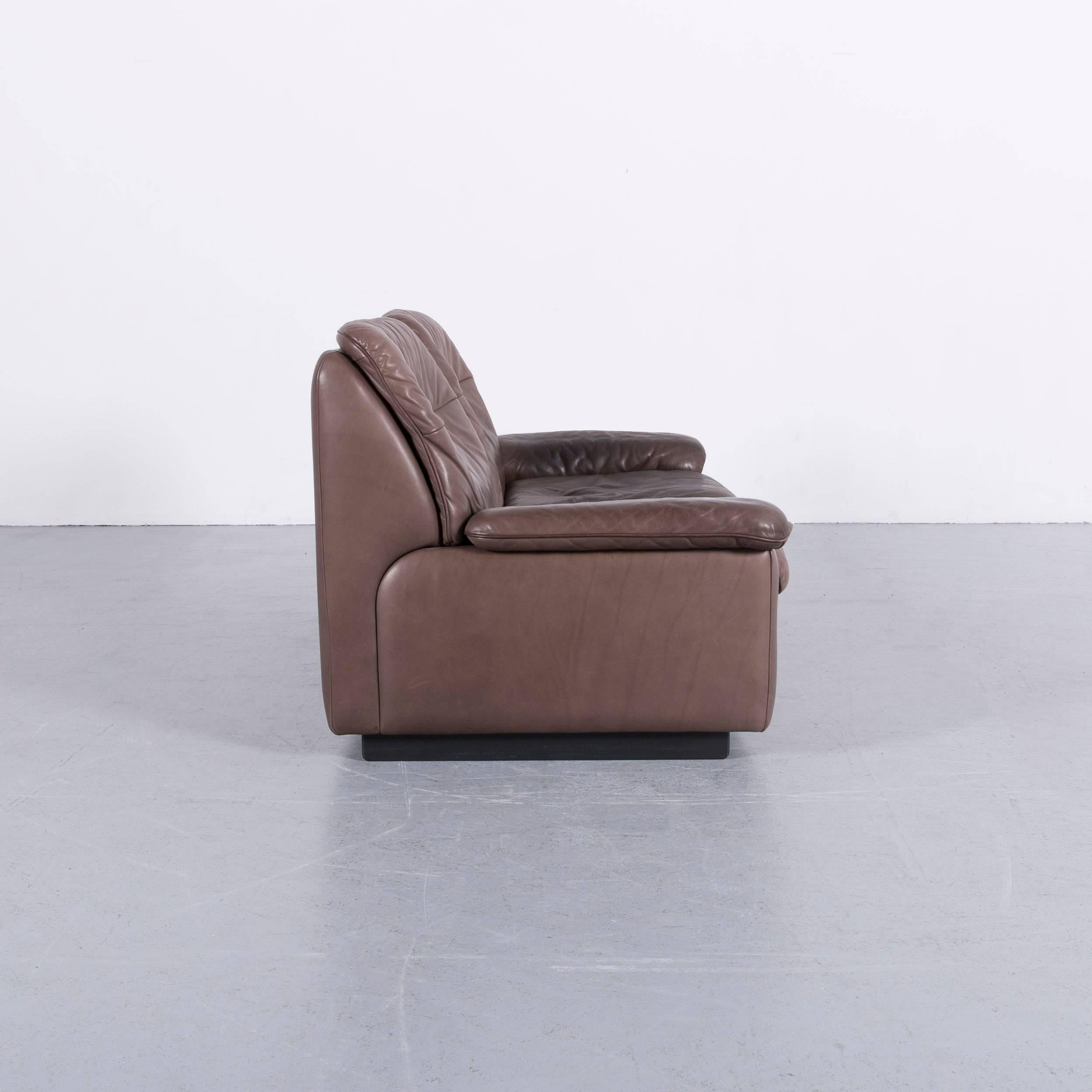 De Sede DS 66 Designer Leather Sofa Set Brown Two-Seat 8