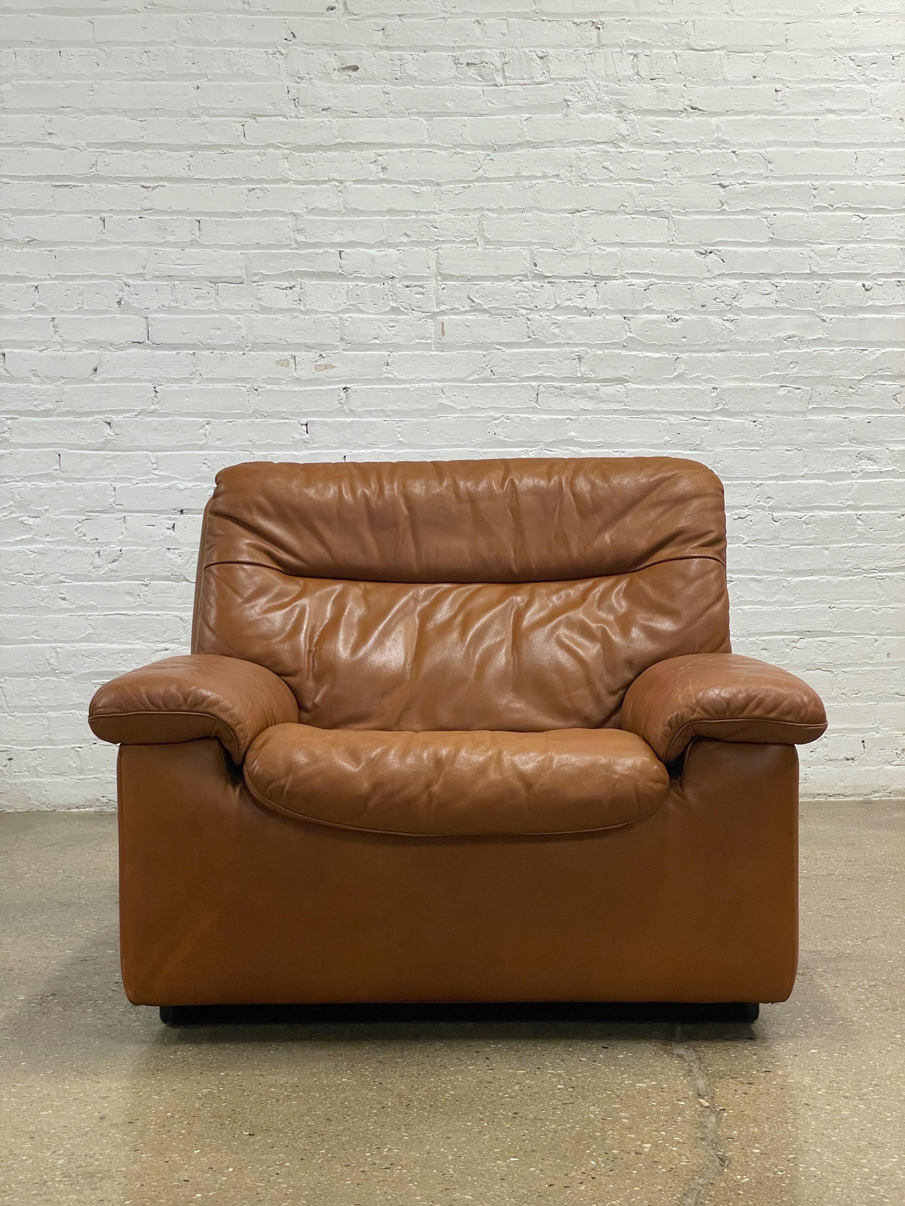 De Sede DS-66 Lounge Chairs in Cognac Leather 5