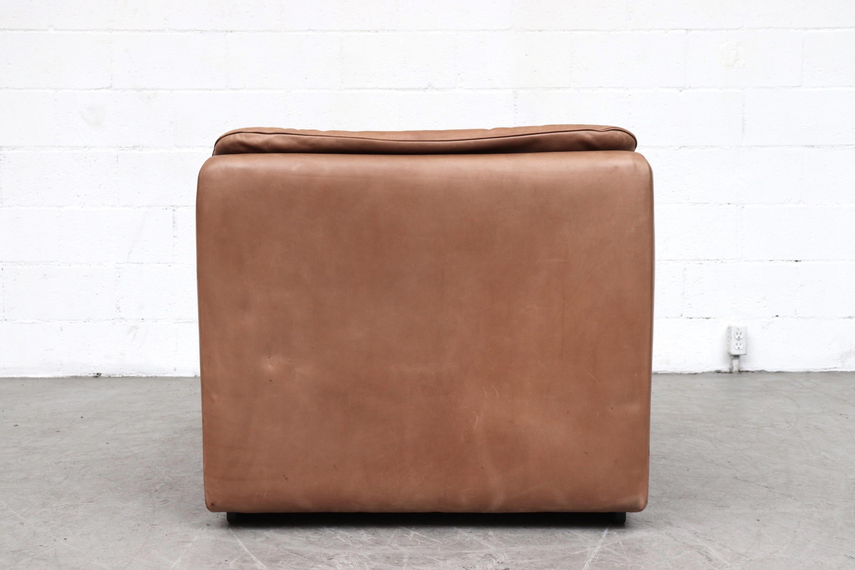 De Sede DS 66 Natural Leather Lounge Chair (Ende des 20. Jahrhunderts)