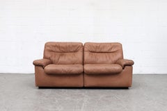 De Sede DS 66 Loveseat de cuero natural