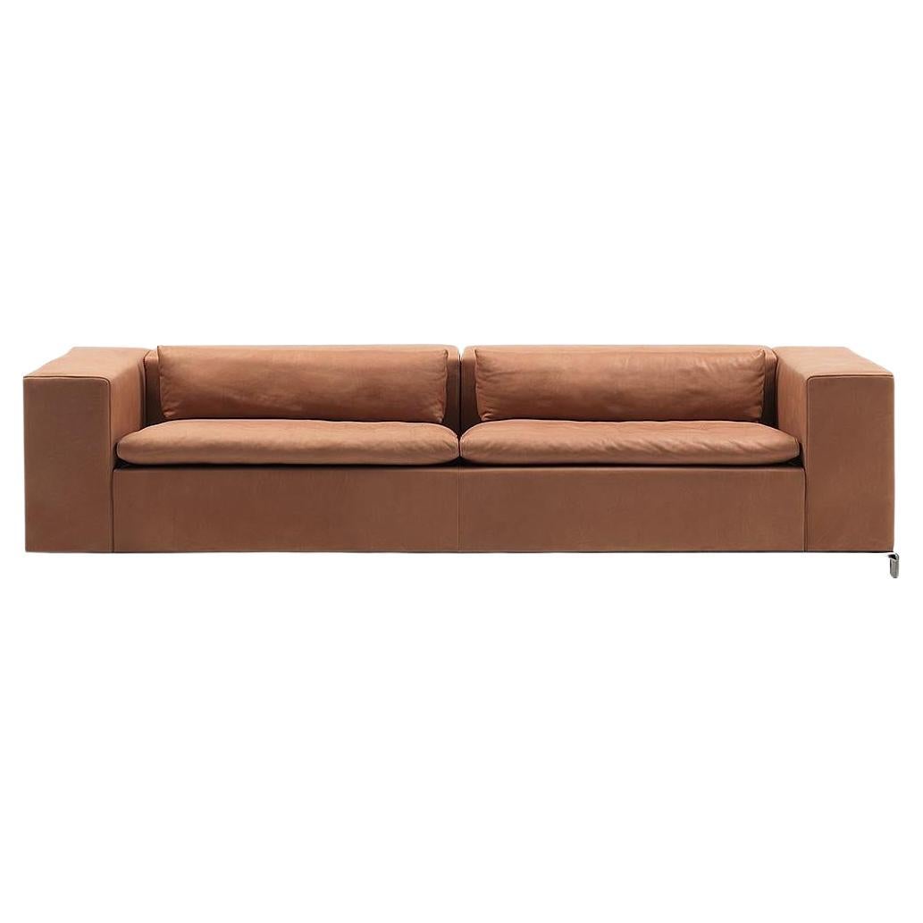 De Sede DS-7 Four-Seat Sofa in Nougat Upholstery by Antonella Scarpitta