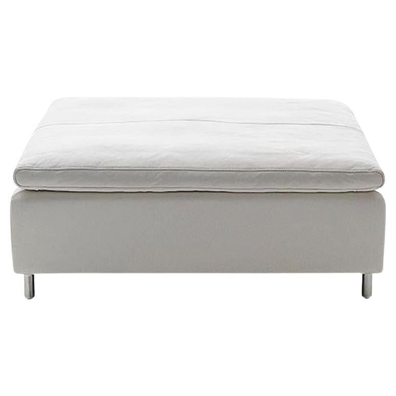 De Sede DS-7 Large Ottoman in Snow Upholstery by Antonella Scarpitta For Sale
