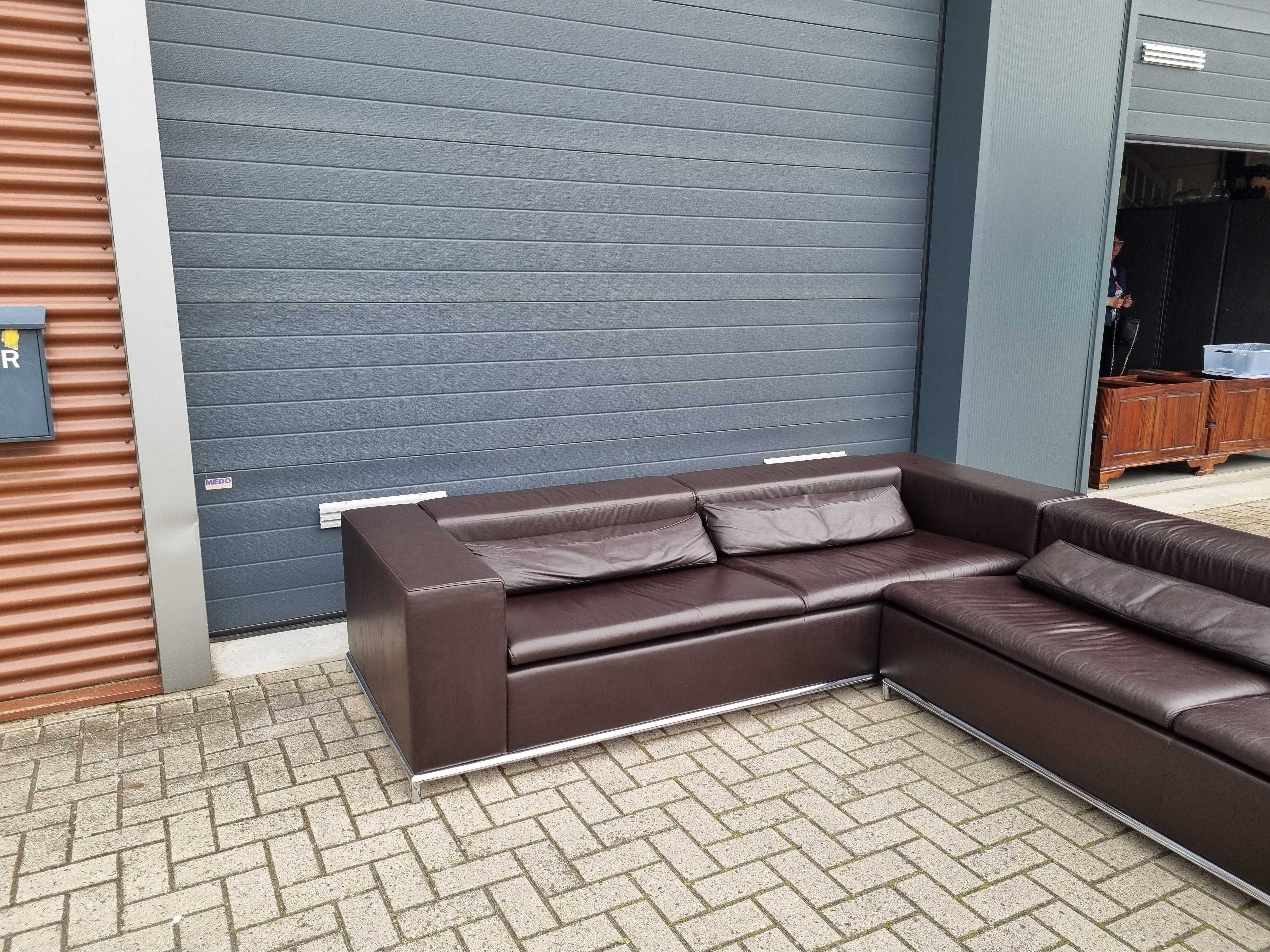 de Sede DS-7 sofa in Select cigarro leather by Antonella Scarpitta In Good Condition In NIJMEGEN, NL