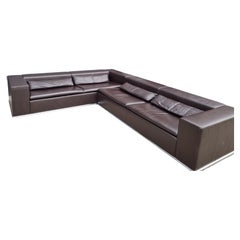 de Sede DS-7 sofa in Select cigarro leather by Antonella Scarpitta