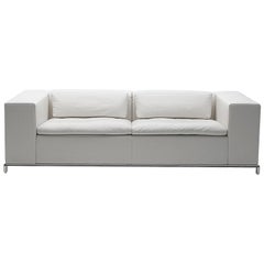 De Sede DS-7 Three-Seat Sofa in Snow Upholstery by Antonella Scarpitta