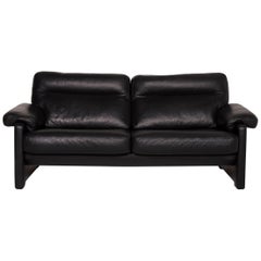 De Sede Ds 70 Leather Sofa Black Three-Seater