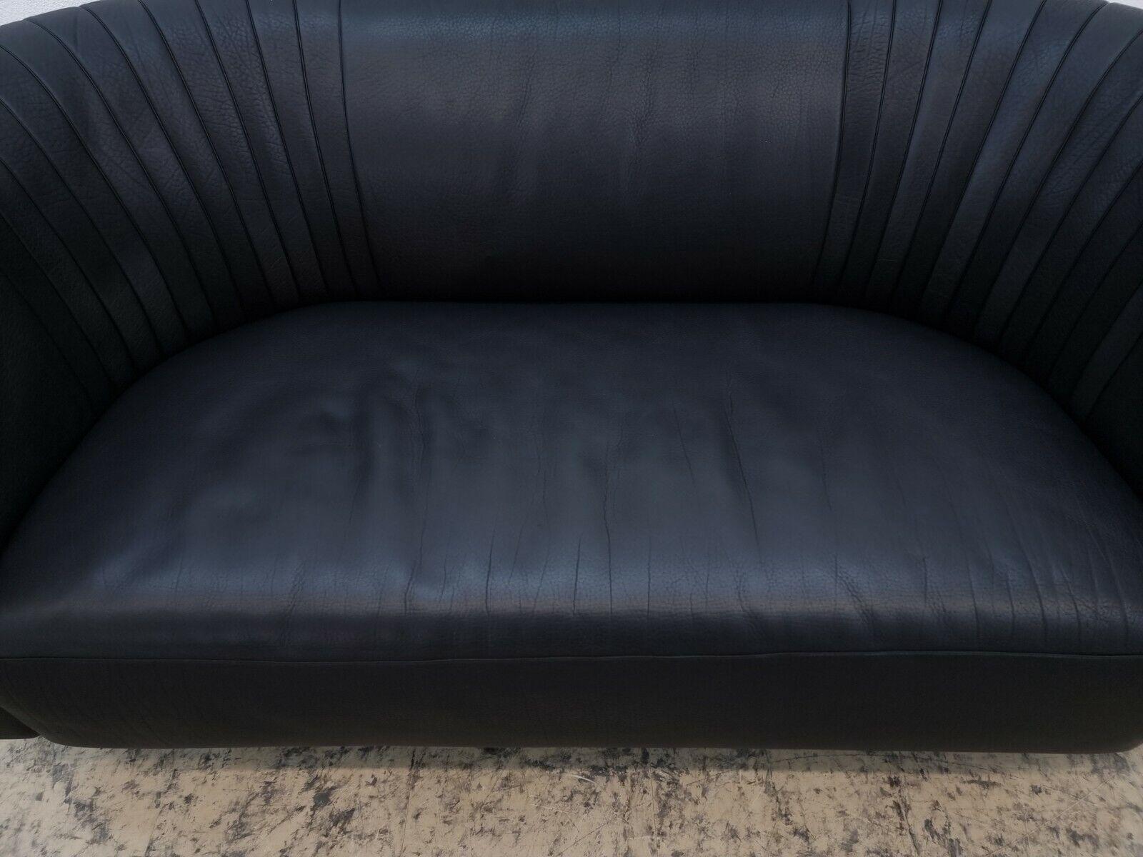 De Sede ds 700 Zweisitzer Designersofa Echtledersofa  schwarz Swissmade Vinatge In condizioni ottime in vendita a Garching a. d. Alz, DE