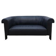 De Sede ds 700 Zweisitzer Designersofa Echtledersofa  schwarz Swissmade Vinatge