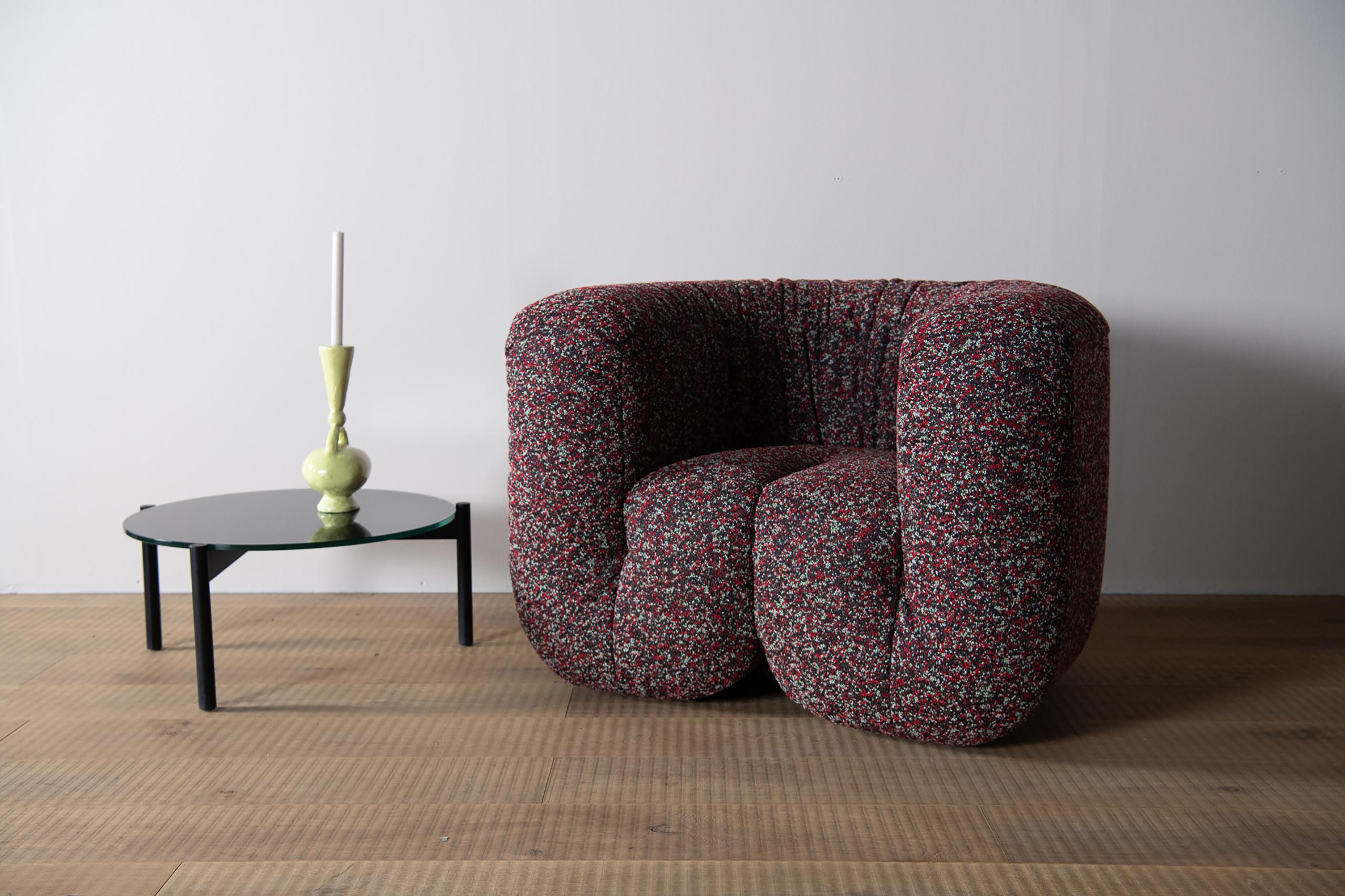 Contemporary De Sede DS-707 Armchair in Atom Kvadrat Upholstery by Philippe Malouin For Sale