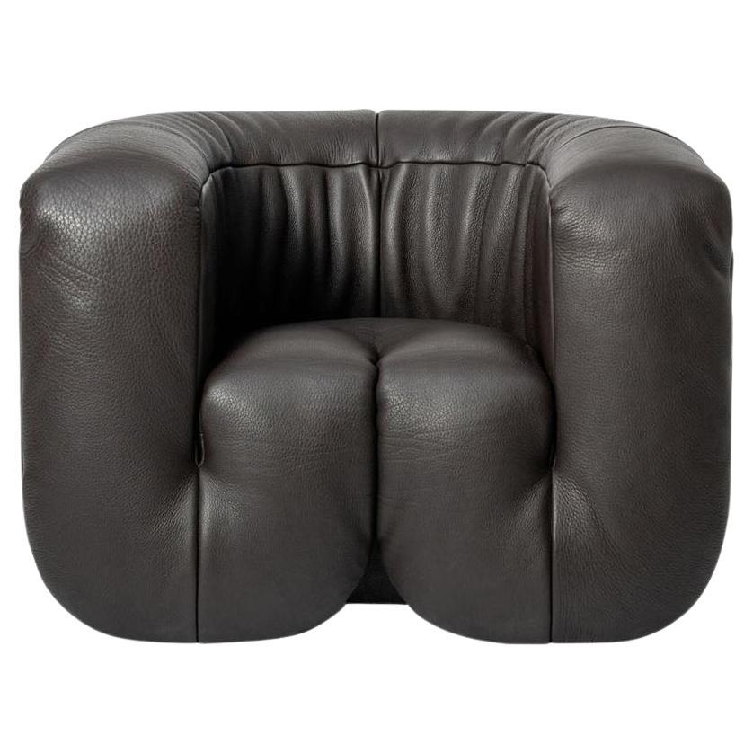 Fauteuil De Sede DS-707 en tissu de cuir Club noir de Philippe Malouin