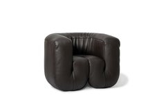 De Sede DS-707 Armchair in Black Club Leather Upholstery by Philippe Malouin