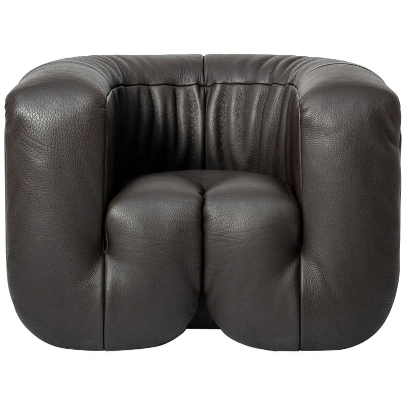 De Sede DS-707 Armchair in Black Club Leather Upholstery by Philippe Malouin For Sale