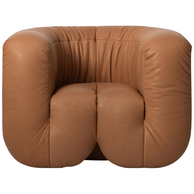 De Sede DS-707 Armchair in Brown Naturale Leather Upholstery by Philippe Malouin For Sale
