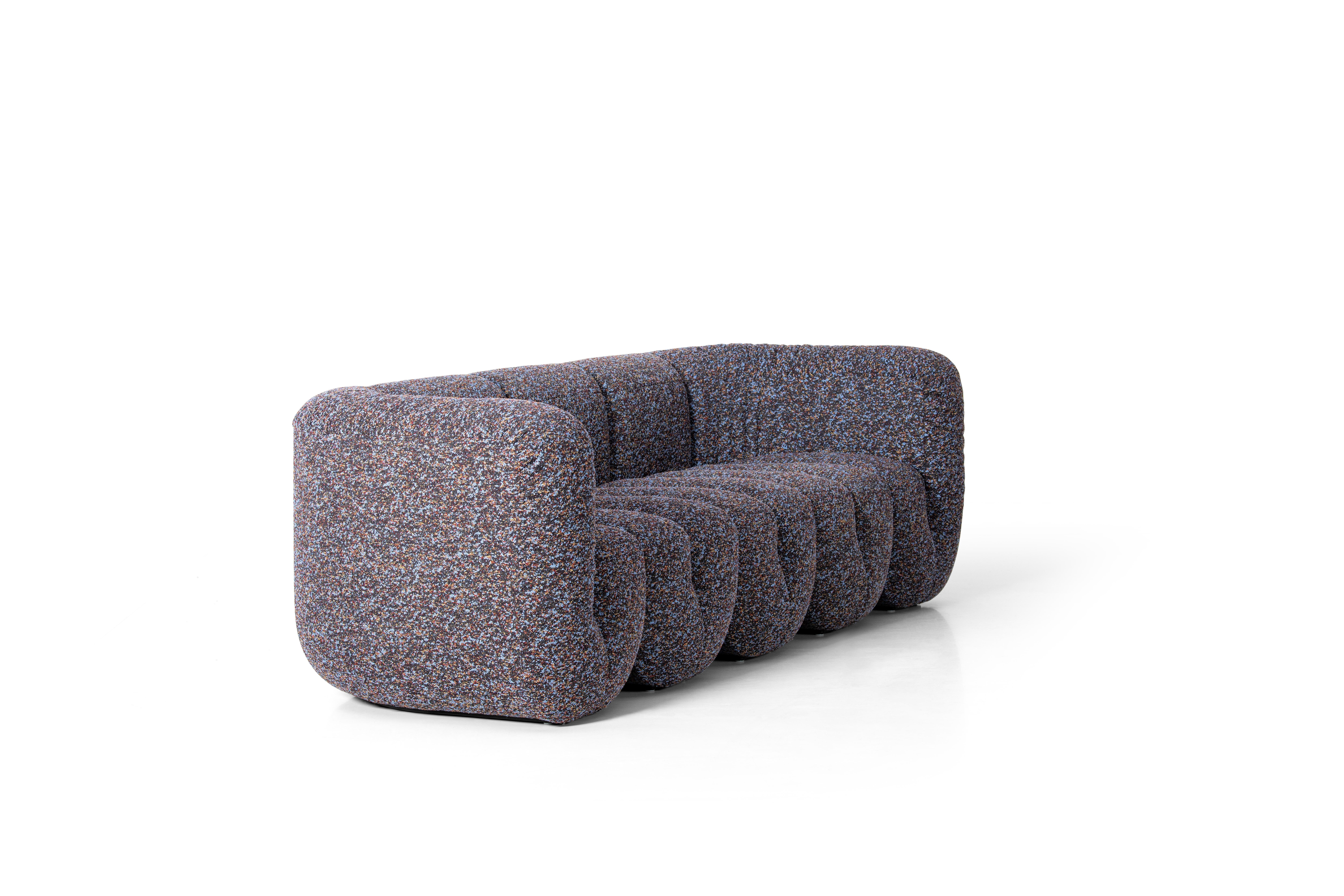 Modern De Sede DS-707 Sofa in Atom Kvadrat Upholstery by Philippe Malouin For Sale