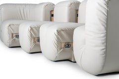 De Sede DS-707 Sofa in Perla Touch Leather Upholstery by Philippe Malouin