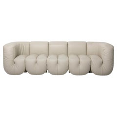 De Sede DS-707 Sofa in Perla Touch Leather Upholstery by Philippe Malouin