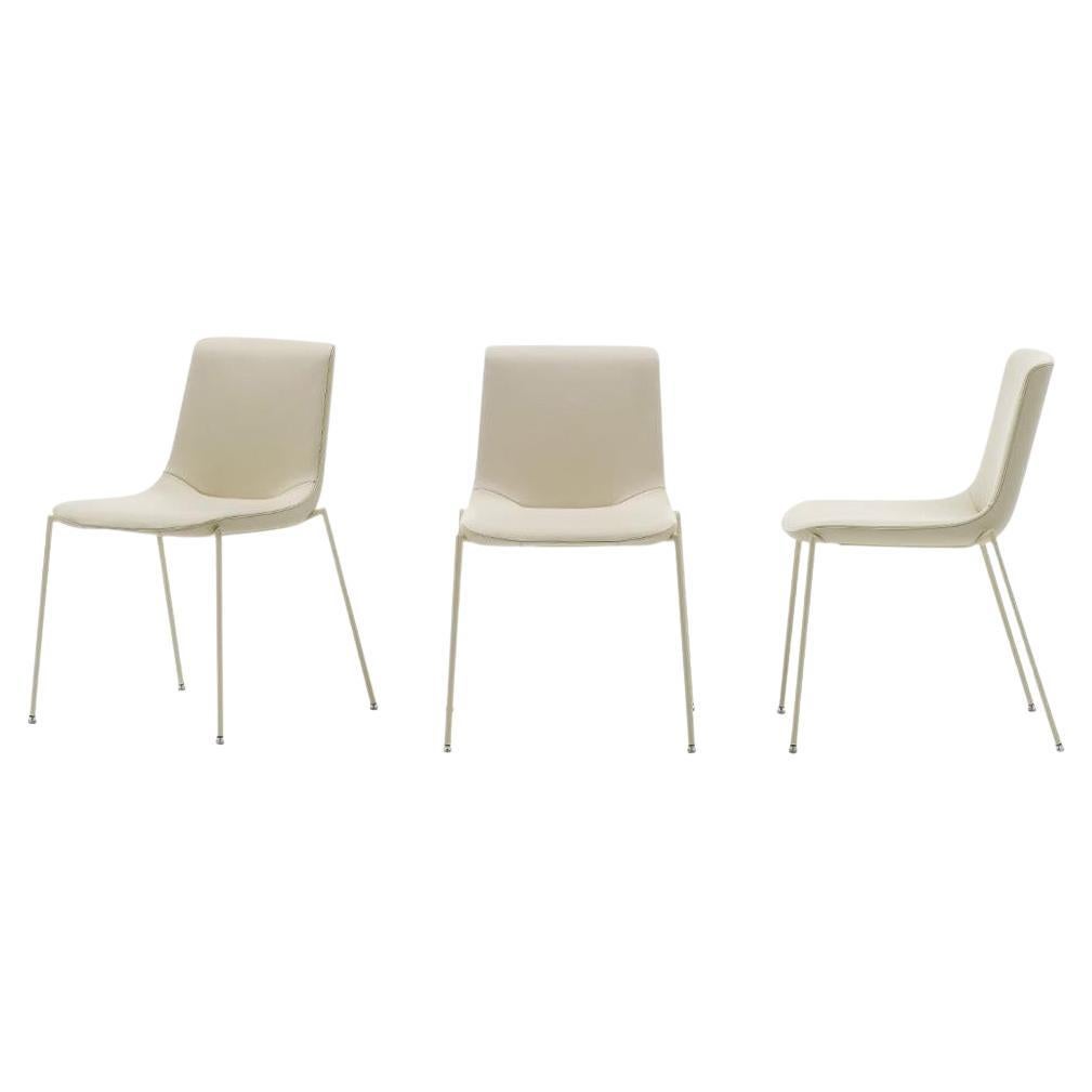 De Sede DS-717 Armchair in Snow Upholstery with White Legs by Claudio Bellini For Sale