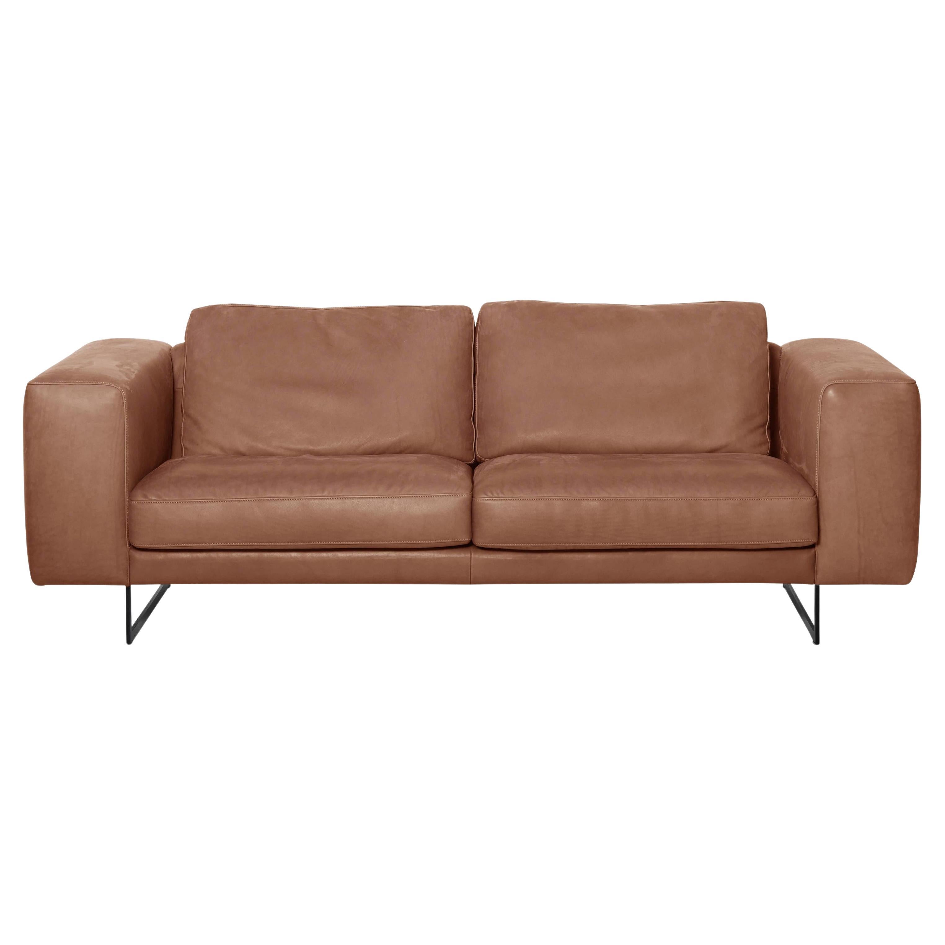 De Sede DS-748 Medium Two-Seat Sofa in Nougat Upholstery by Claudio Bellini For Sale