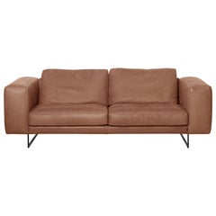 De Sede DS-748 Small Two-Seat Sofa in Nougat Upholstery by Claudio Bellini