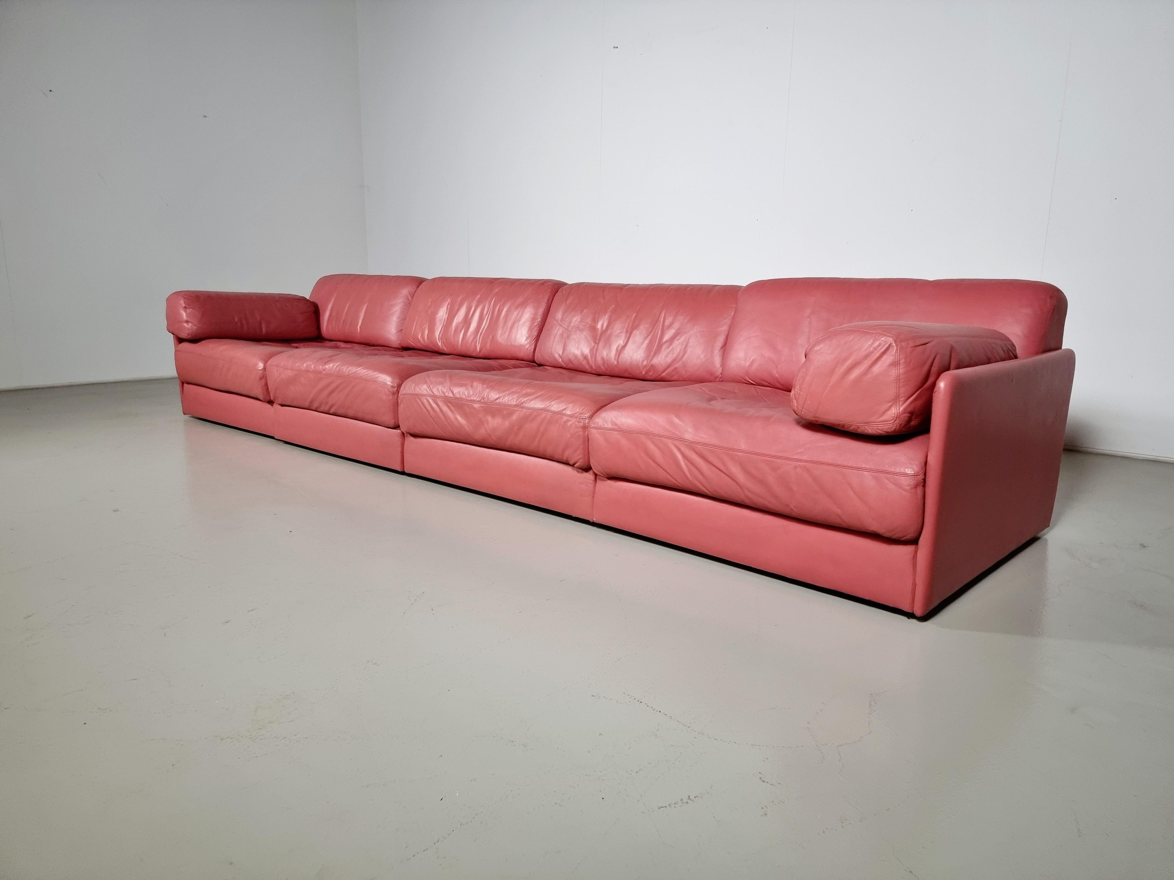 European De Sede Ds-76 4-Seater Sectional Sofa, 1970s
