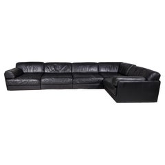 Vintage De Sede DS-76 5-Seater Sectional Sofa with Ottoman, 1970s