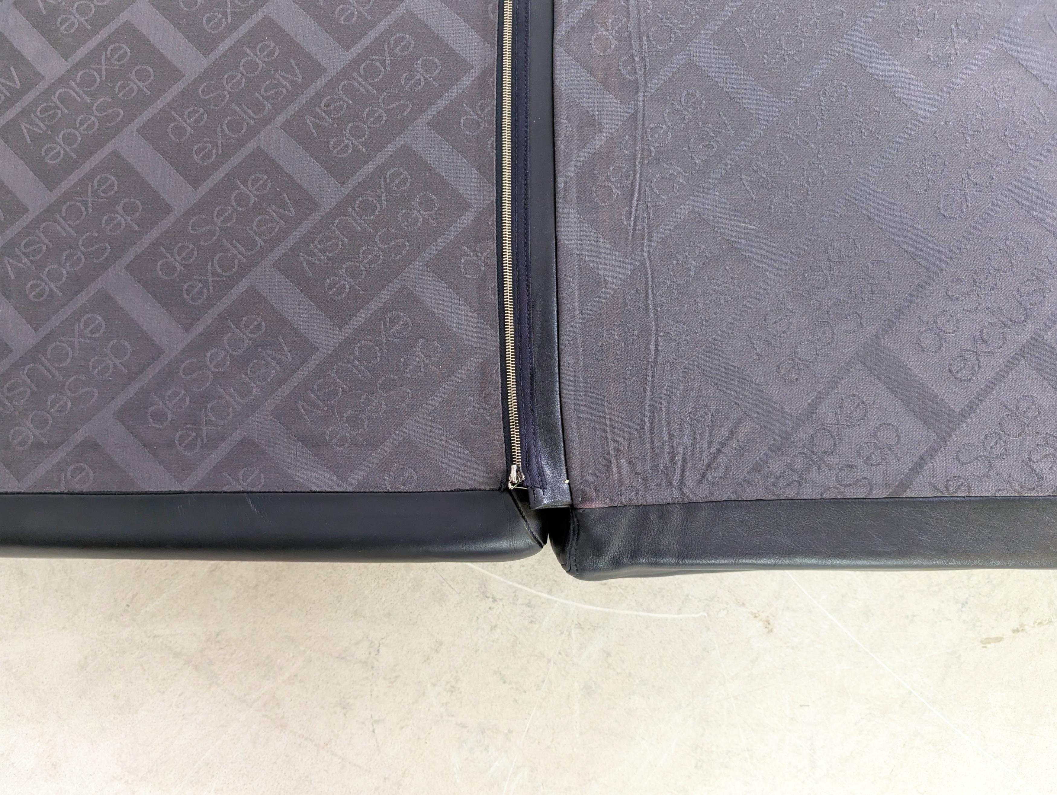 De Sede DS 76/78 Modulsofa Ecksofa Design Eckcouch Leder schwarz en vente 3