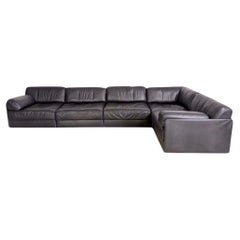 De Sede DS 76/78 Modulsofa Ecksofa Design Eckcouch Leder schwarz