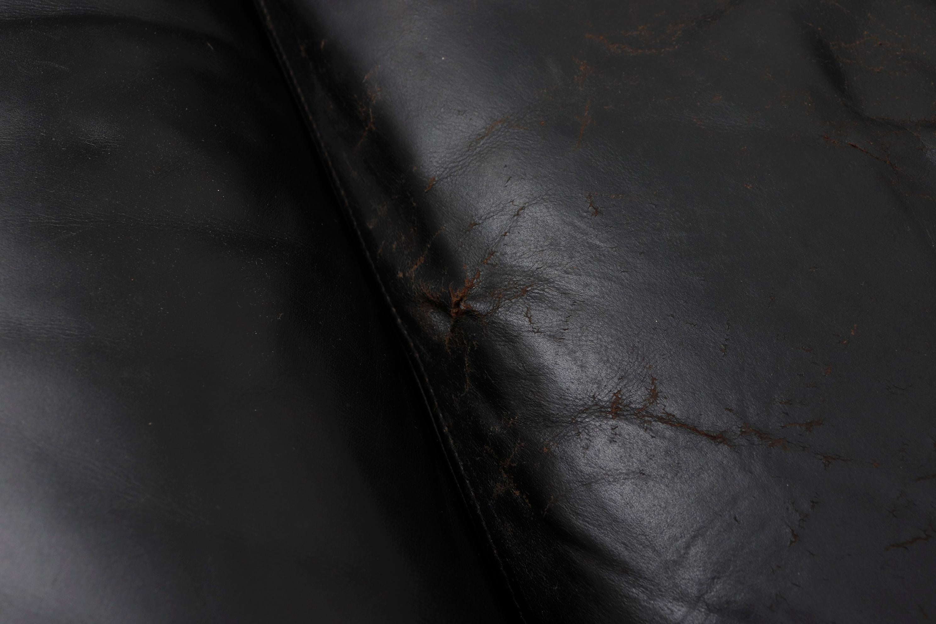 De Sede DS 76 Black Leather 5 Piece Sectional Sleeper Sofa 3