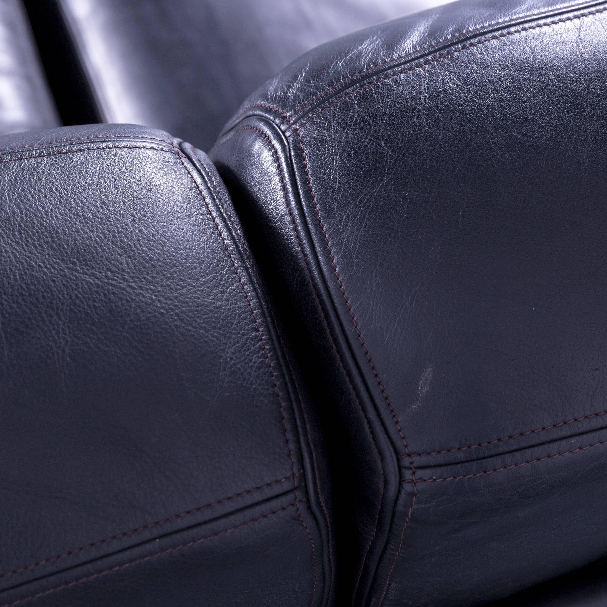 De Sede DS 76 Designer Corner Sofa Black Leather Sleeping Function Bed 3