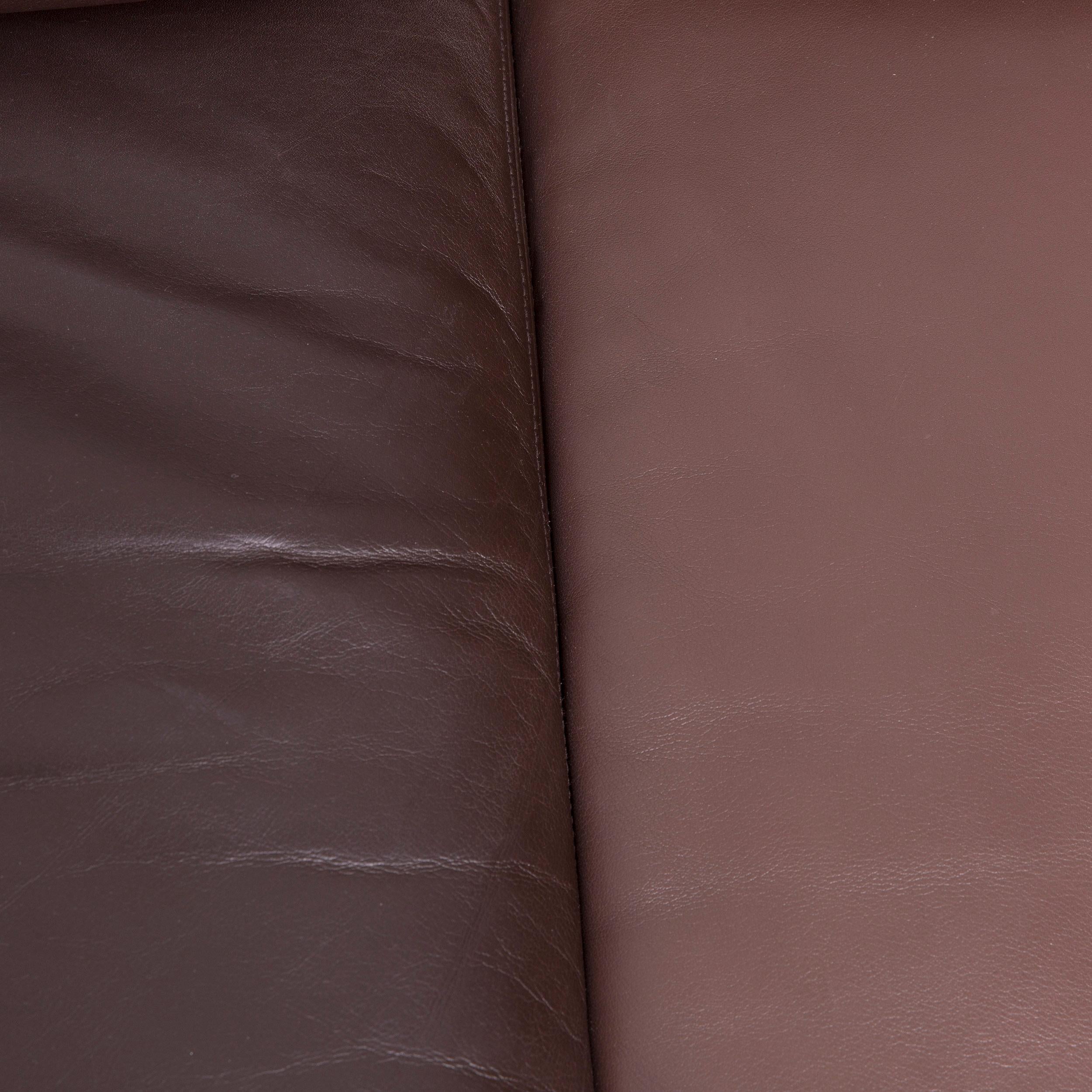 De Sede DS 76 Designer Sofa Brown Leather Corner Couch 5